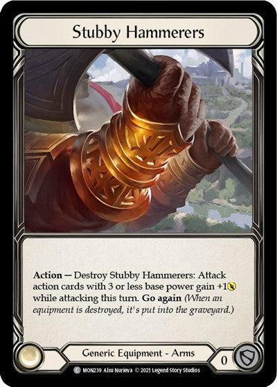 MON Stubby Hammerers 1st Edition Cold Foil