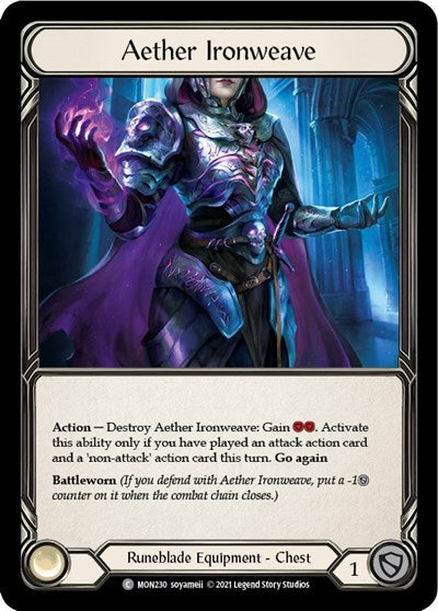 MON Aether Ironweave 1st Edition Cold Foil