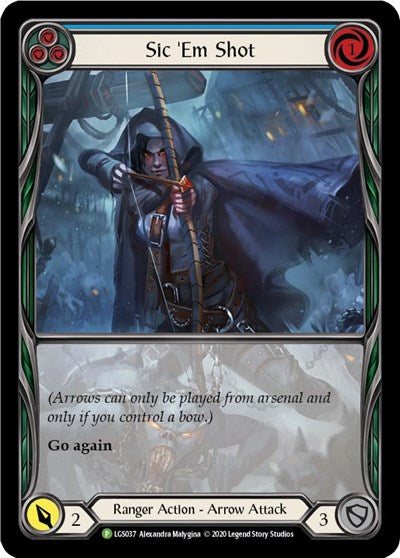 LGS Sic 'Em Shot (Blue) - LGS037 Rainbow Foil