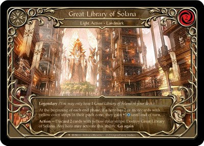 MON Great Library of Solana 1st Edition Cold Foil