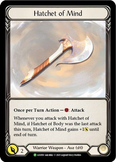 LGS Hatchet of Mind - LGS050 Cold Foil