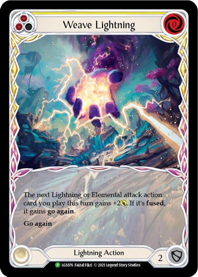 LGS Weave Lightning (Yellow) - LGS076 Rainbow Foil