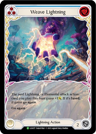 LGS Weave Lightning (Blue) - LGS077 Rainbow Foil