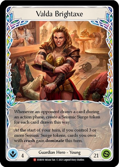 EVR Valda Brightaxe 1st Edition Rainbow Foil