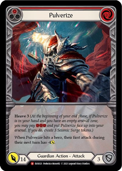 EVR Pulverize (Extended Art) 1st Edition Rainbow Foil