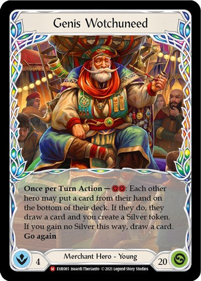 EVR Genis Wotchuneed 1st Edition Rainbow Foil
