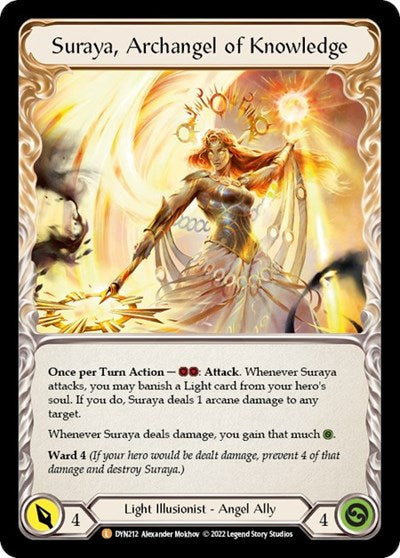 DYN Invoke Suraya // Suraya Archangel of Knowledge Rainbow Foil