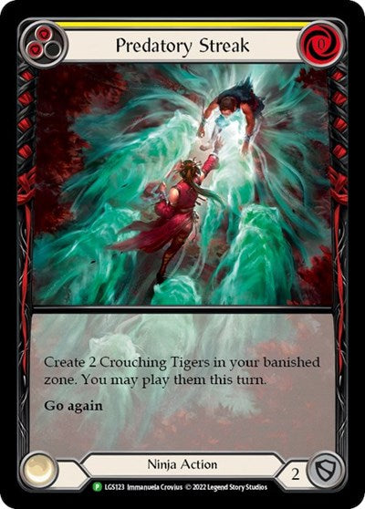 LGS Predatory Streak (Yellow) - LGS123 Rainbow Foil