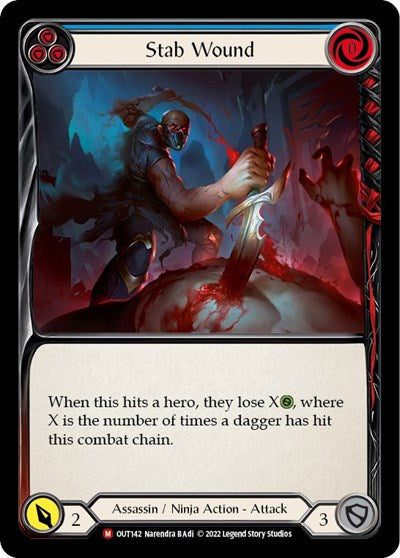 OUT Stab Wound Rainbow Foil