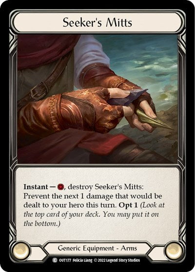 OUT Seeker's Mitts Cold Foil