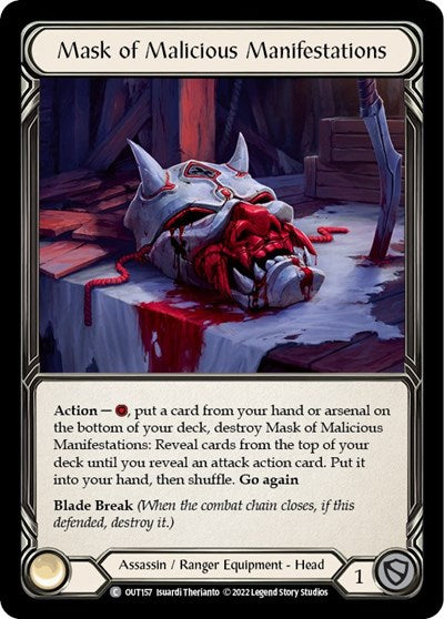 OUT Mask of Malicious Manifestations Cold Foil