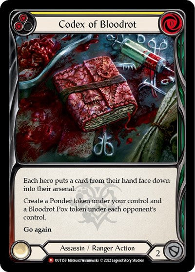 OUT Codex of Bloodrot Rainbow Foil