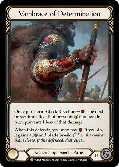 OUT Vambrace of Determination Rainbow Foil