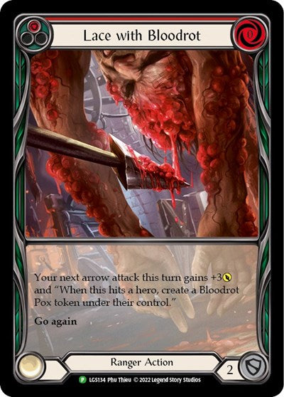 LGS Lace with Bloodrot (Red) - LGS134 Rainbow Foil