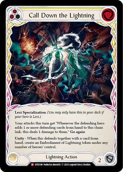 DTD Call Down the Lightning Rainbow Foil