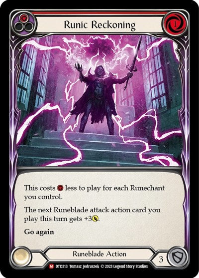 DTD Runic Reckoning Rainbow Foil