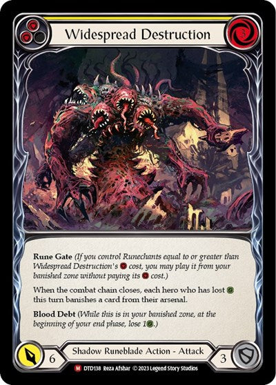 DTD Widespread Destruction Rainbow Foil