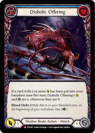 DTD Diabolic Offering Rainbow Foil