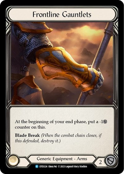 DTD Frontline Gauntlets Cold Foil