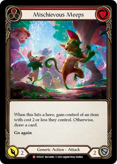 DTD Mischievous Meeps Rainbow Foil