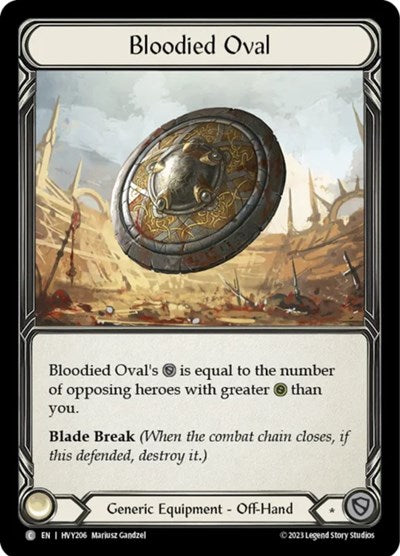 HVY Bloodied Oval Cold Foil