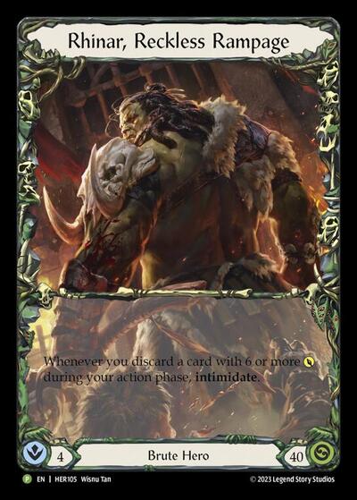 HER Rhinar Reckless Rampage - HER105 Rainbow Foil