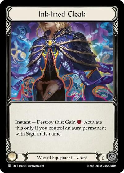 ROS Ink-lined Cloak Cold Foil