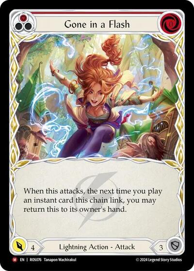 ROS Gone in a Flash Rainbow Foil