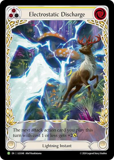 LGS Electrostatic Discharge (Yellow) (Extended Art) - LGS348 Rainbow Foil