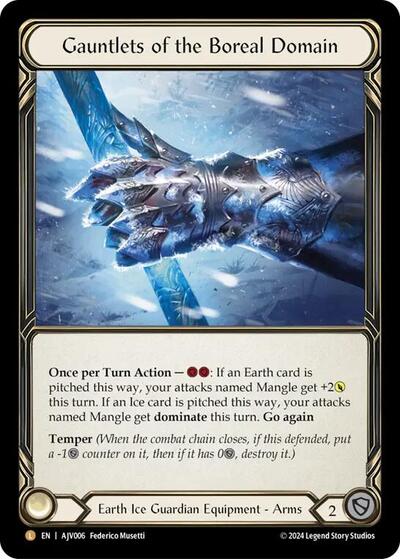 AJV Gauntlets of the Boreal Domain Rainbow Foil