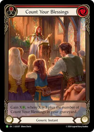LGS Count Your Blessings (Red) - LGS357 Rainbow Foil