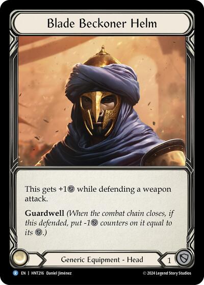 HNT Blade Beckoner Helm Cold Foil