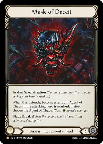 HNT Mask of Deceit Rainbow Foil