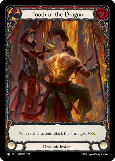 GEM Tooth of the Dragon (Red) Rainbow Foil
