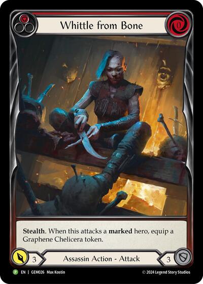 GEM Whittle from Bone (Red) Rainbow Foil