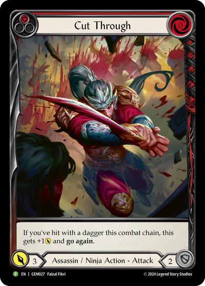 GEM Cut Through (Red) Rainbow Foil