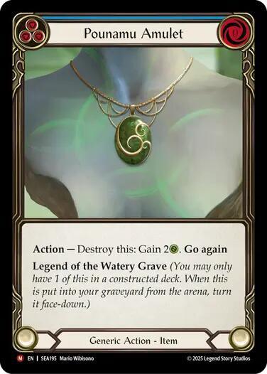 SEA Pounamu Amulet