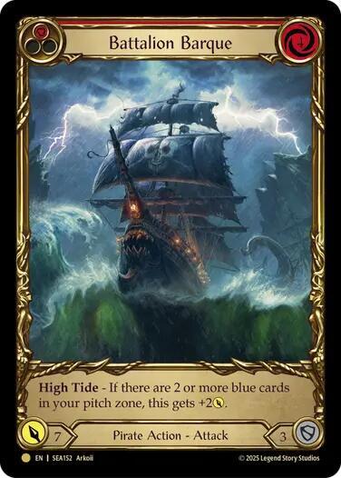 SEA Battalion Barque (Red) (Treasure) Cold Foil