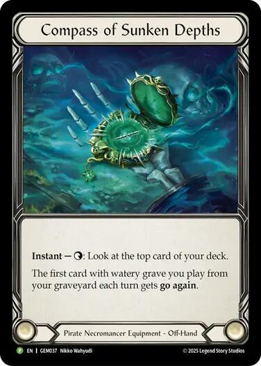 GEM Compass of Sunken Depths Cold Foil