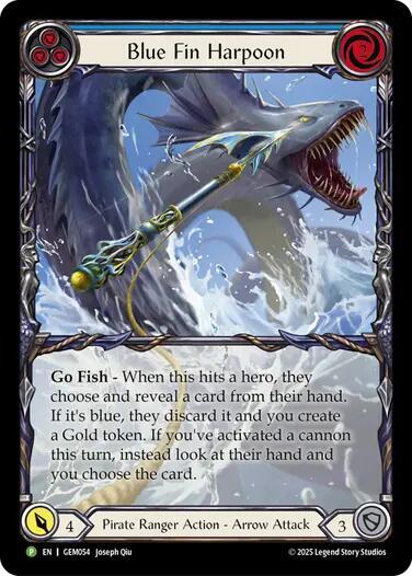 GEM Blue Fin Harpoon Rainbow Foil