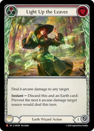 SUP Light Up the Leaves (Red) Rainbow Foil