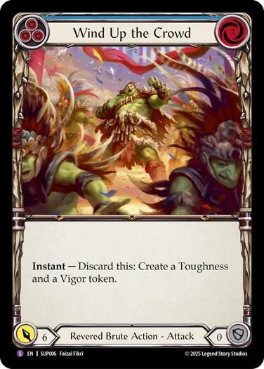 SUP Wind Up the Crowd Rainbow Foil