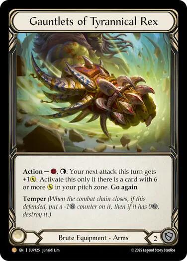 SUP Gauntlets of Tyrannical Rex Cold Foil