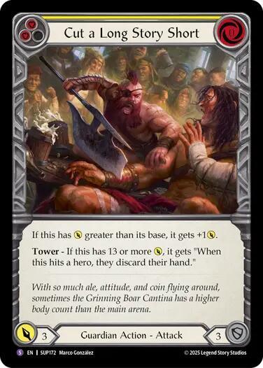 SUP Cut a Long Story Short Rainbow Foil
