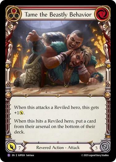 SUP Tame the Beastly Behavior Rainbow Foil
