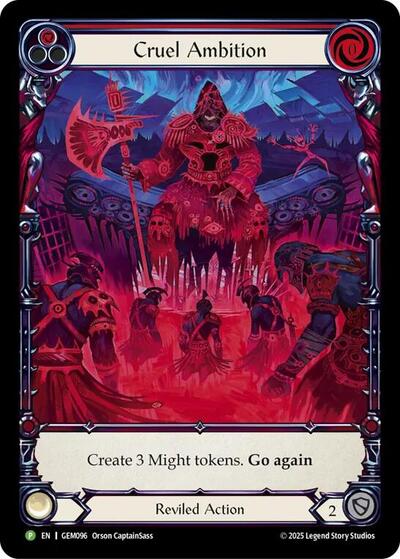 GEM Cruel Ambition Rainbow Foil