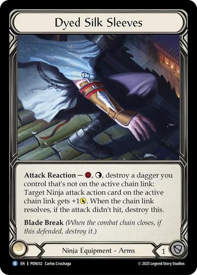 PEN Dyed Silk Sleeves Cold Foil