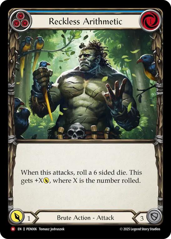 Reckless Arithmetic (Blue)