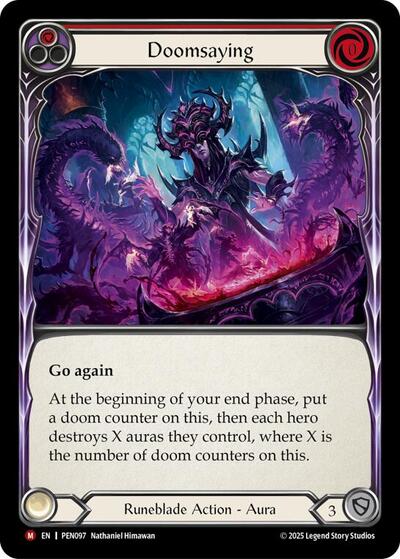 PEN Doomsaying (Red) Rainbow Foil