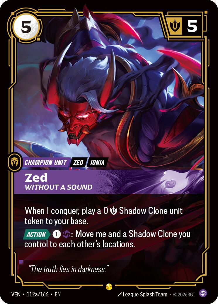 Zed, Without a Sound (Alternate Art)